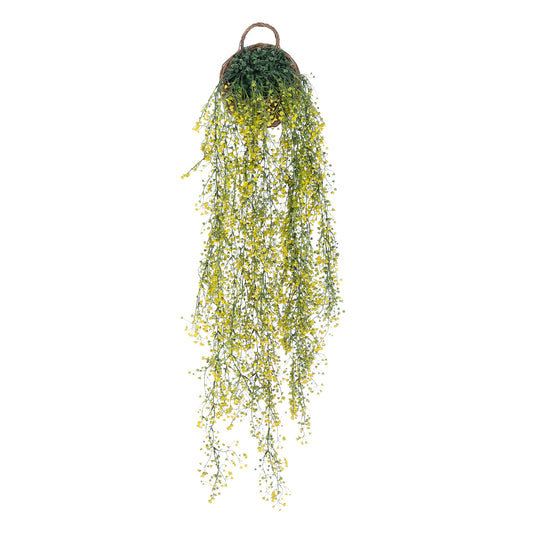 GOLDEN BELL WILLOW 4 HANGING PLANT 20632 Κρεμαστό Τεχνητό Διακοσμητικό Φυτό Ιτίας Y110cm