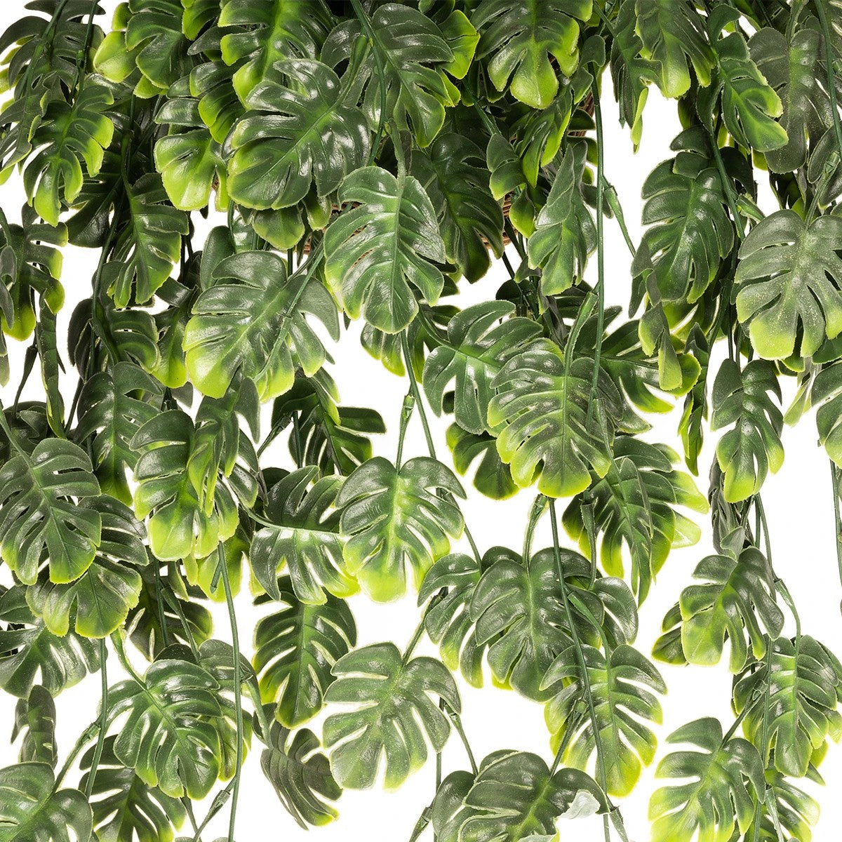 MONSTERA HANGING PLANT 20633 Τεχνητό Κρεμαστό Διακοσμητικό Φυτό Φτέρης Π40 x Μ40 x Y88cm