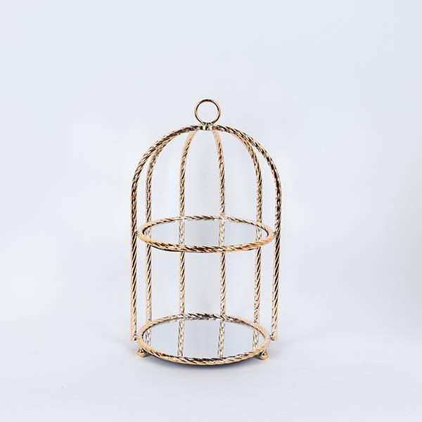 ΤΟΥΡΤΙΕΡΑ ΜΕΤΑΛΛΙΚΗ ΜΕ ΚΑΘΡΕΦΤΗ ΧΡΥΣΗ 23x42εκ