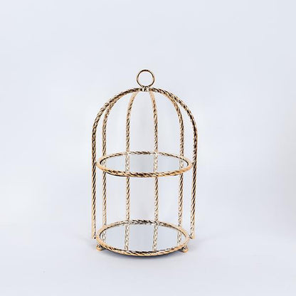 ΤΟΥΡΤΙΕΡΑ ΜΕΤΑΛΛΙΚΗ ΜΕ ΚΑΘΡΕΦΤΗ ΧΡΥΣΗ 23x42εκ