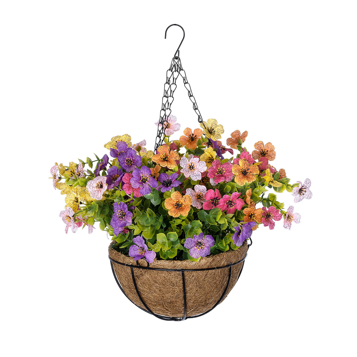 GERBERA HANGING PLANT 20635 Τεχνητό Κρεμαστό Διακοσμητικό Φυτό Ζέρμπερας Y55cm