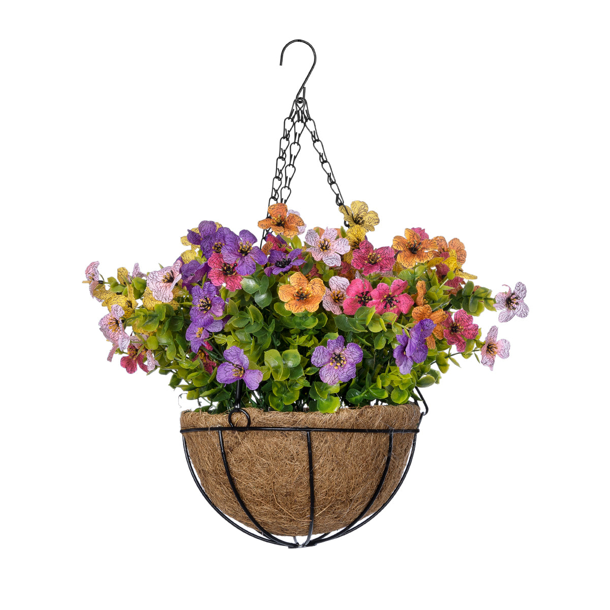 GERBERA HANGING PLANT 20635 Τεχνητό Κρεμαστό Διακοσμητικό Φυτό Ζέρμπερας Y55cm