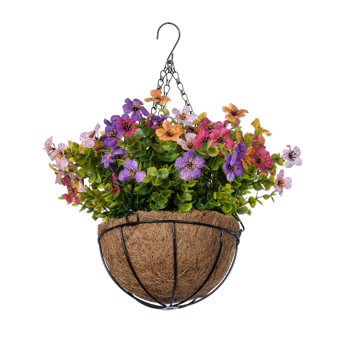 GERBERA HANGING PLANT 20635 Τεχνητό Κρεμαστό Διακοσμητικό Φυτό Ζέρμπερας Y55cm