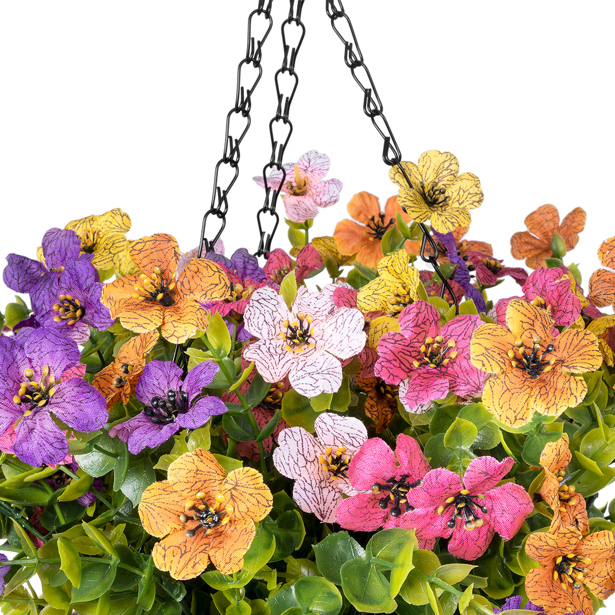 GERBERA HANGING PLANT 20635 Τεχνητό Κρεμαστό Διακοσμητικό Φυτό Ζέρμπερας Y55cm