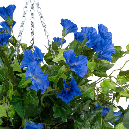 MORNING GLORY HANGING PLANT 20636 Τεχνητό Κρεμαστό Διακοσμητικό Φυτό Ορτανσίας Y55cm