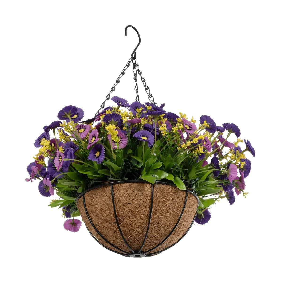 GERBERA HANGING PLANT 20637 Τεχνητό Κρεμαστό Διακοσμητικό Φυτό Ζέρμπερας Μ40 x Π40 x Y46