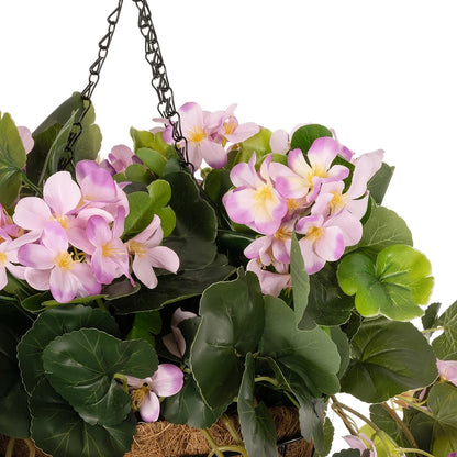 BEGONIA HANGING PLANT 20639 Τεχνητό Κρεμαστό Διακοσμητικό Φυτό Βιγόνια Π75 x Μ75 x Y80cm