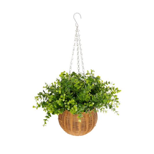 EUCALYPTUS HANGING PLANT 20640 Τεχνητό Κρεμαστό Διακοσμητικό Φυτό Φτέρης Π45 x Μ45 x Y30cm