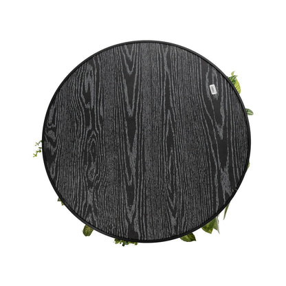 VARIOUS PLANTS ROUND WALL DISC 20690 Τεχνητό Διακοσμητικό Στρογγυλό Πάνελ Φυλλωσιάς - Κάθετος Κήπος Μιξ Μ80 x Π80 x Υ20