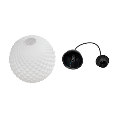 KEGEL 206-0004 Μοντέρνο Κρεμαστό Φωτιστικό Οροφής με Ντουί 1 x E27 AC 220-240V IP20 - Λευκό - Μ20 x Π20 x Υ20