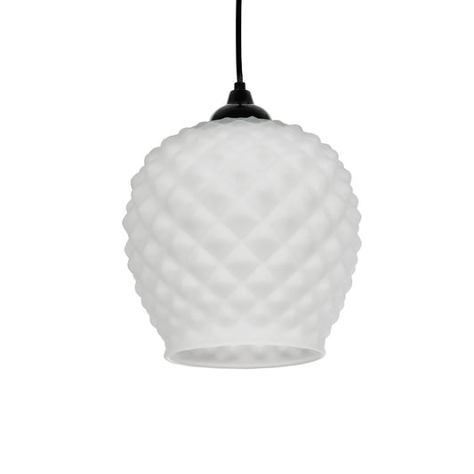 KEGEL 206-0005 Μοντέρνο Κρεμαστό Φωτιστικό Οροφής με Ντουί 1 x E27 AC 220-240V IP20 - Λευκό - Μ19 x Π19 x Υ19