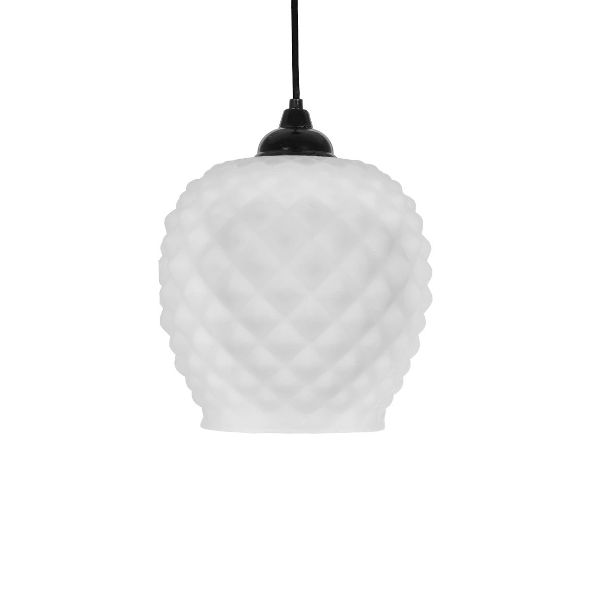 KEGEL 206-0005 Μοντέρνο Κρεμαστό Φωτιστικό Οροφής με Ντουί 1 x E27 AC 220-240V IP20 - Λευκό - Μ19 x Π19 x Υ19