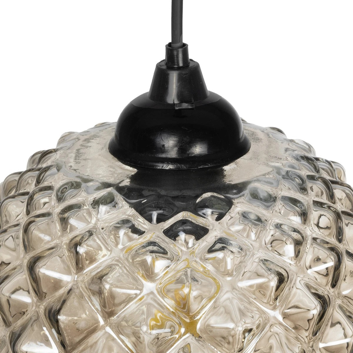 KEGEL 206-0006 Μοντέρνο Κρεμαστό Φωτιστικό Οροφής με Ντουί 1 x E27 AC 220-240V IP20 - Μαύρο Φιμέ - Μ19 x Π19 x Υ19