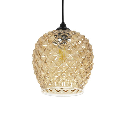 KEGEL 206-0007 Μοντέρνο Κρεμαστό Φωτιστικό Οροφής με Ντουί 1 x E27 AC 220-240V IP20 - Μελί - Μ19 x Π19 x Υ19