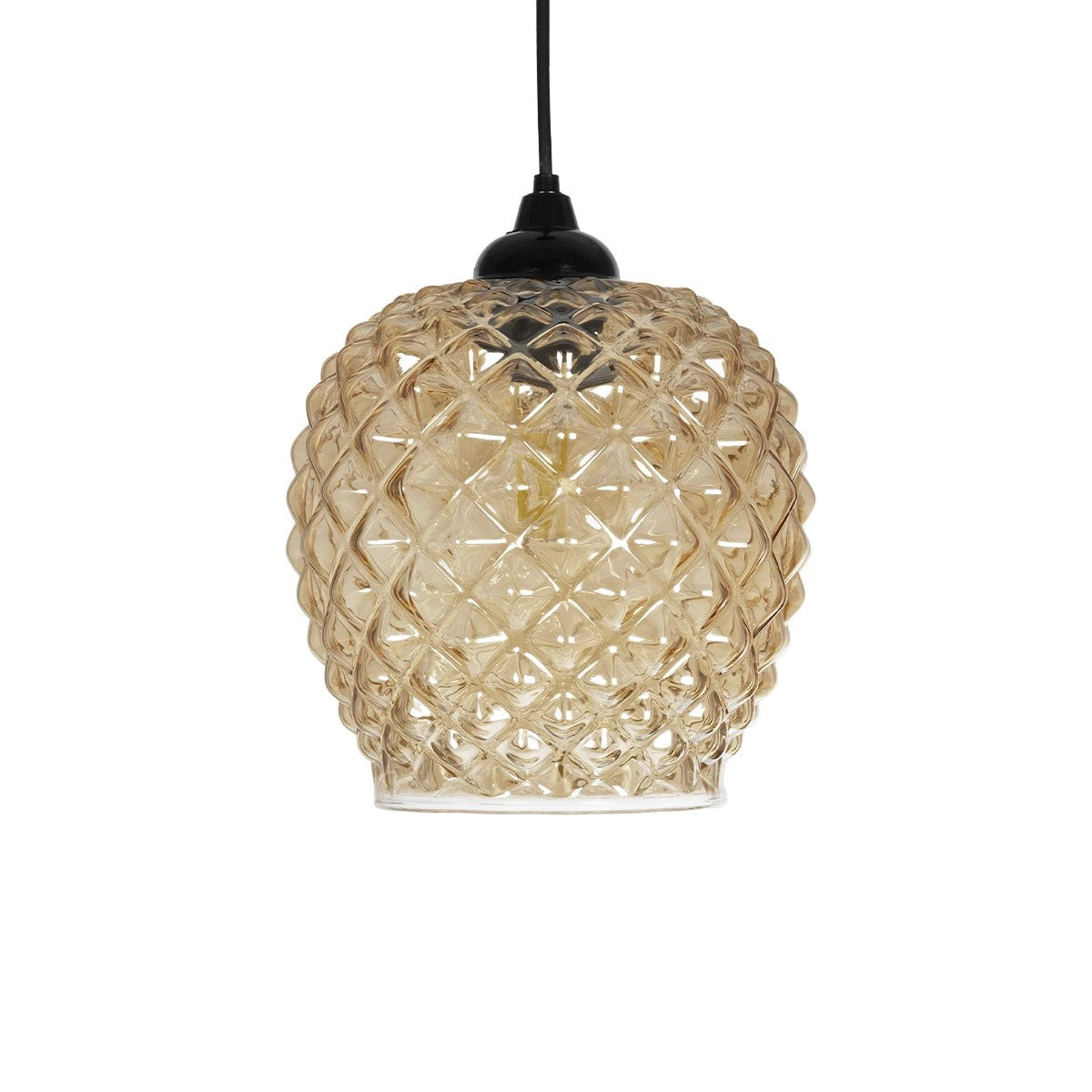 KEGEL 206-0007 Μοντέρνο Κρεμαστό Φωτιστικό Οροφής με Ντουί 1 x E27 AC 220-240V IP20 - Μελί - Μ19 x Π19 x Υ19