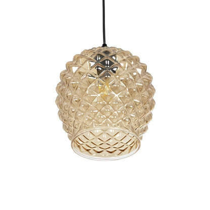 KEGEL 206-0007 Μοντέρνο Κρεμαστό Φωτιστικό Οροφής με Ντουί 1 x E27 AC 220-240V IP20 - Μελί - Μ19 x Π19 x Υ19