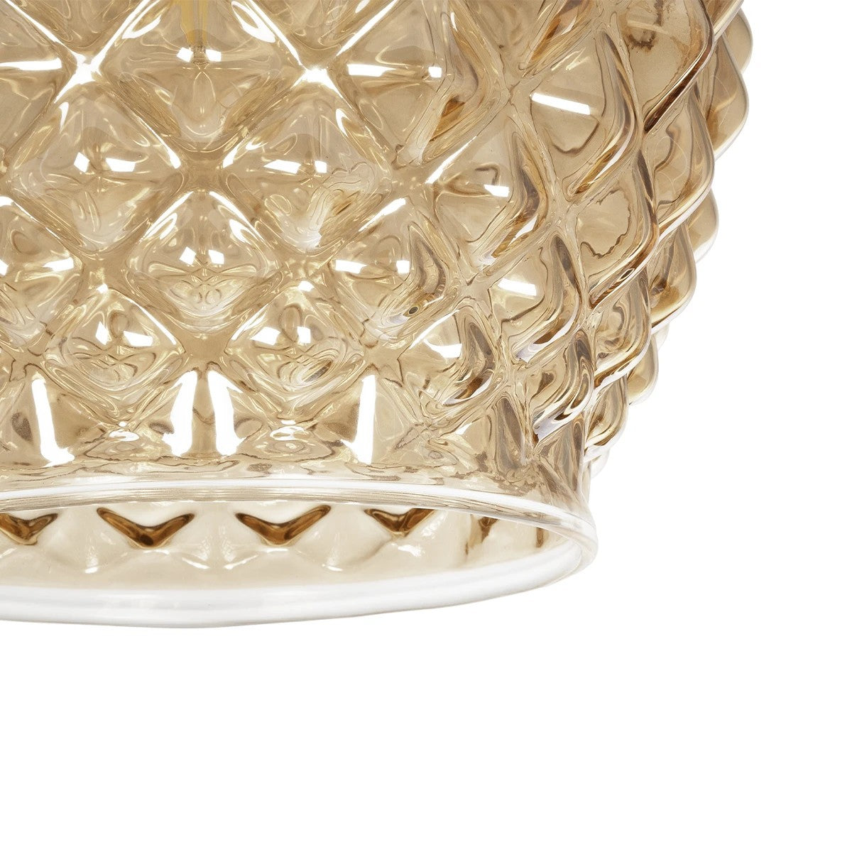 KEGEL 206-0007 Μοντέρνο Κρεμαστό Φωτιστικό Οροφής με Ντουί 1 x E27 AC 220-240V IP20 - Μελί - Μ19 x Π19 x Υ19