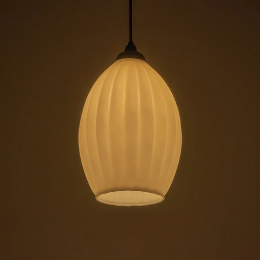 GURIA 206-0008 Μοντέρνο Κρεμαστό Φωτιστικό Οροφής με Ντουί 1 x E27 AC 220-240V IP20 - Λευκό - Μ19 x Π19 x Υ26