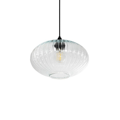 PERA 206-0009 Μοντέρνο Κρεμαστό Φωτιστικό Οροφής με Ντουί 1 x E27 AC 220-240V IP20 - Διάφανο - Μ30 x Π30 x Υ22