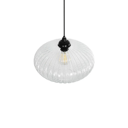 PERA 206-0009 Μοντέρνο Κρεμαστό Φωτιστικό Οροφής με Ντουί 1 x E27 AC 220-240V IP20 - Διάφανο - Μ30 x Π30 x Υ22