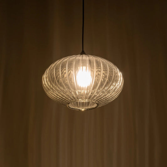 PERA 206-0010 Μοντέρνο Κρεμαστό Φωτιστικό Οροφής με Ντουί 1 x E27 AC 220-240V IP20 - Μαύρο Φιμέ - Μ30 x Π30 x Υ22