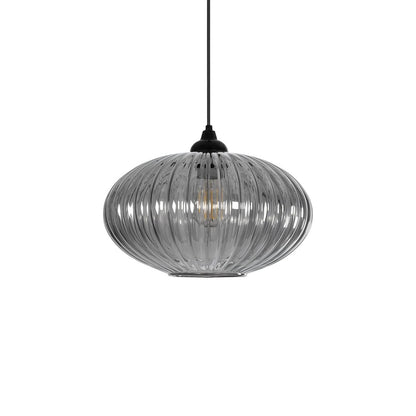 PERA 206-0010 Μοντέρνο Κρεμαστό Φωτιστικό Οροφής με Ντουί 1 x E27 AC 220-240V IP20 - Μαύρο Φιμέ - Μ30 x Π30 x Υ22