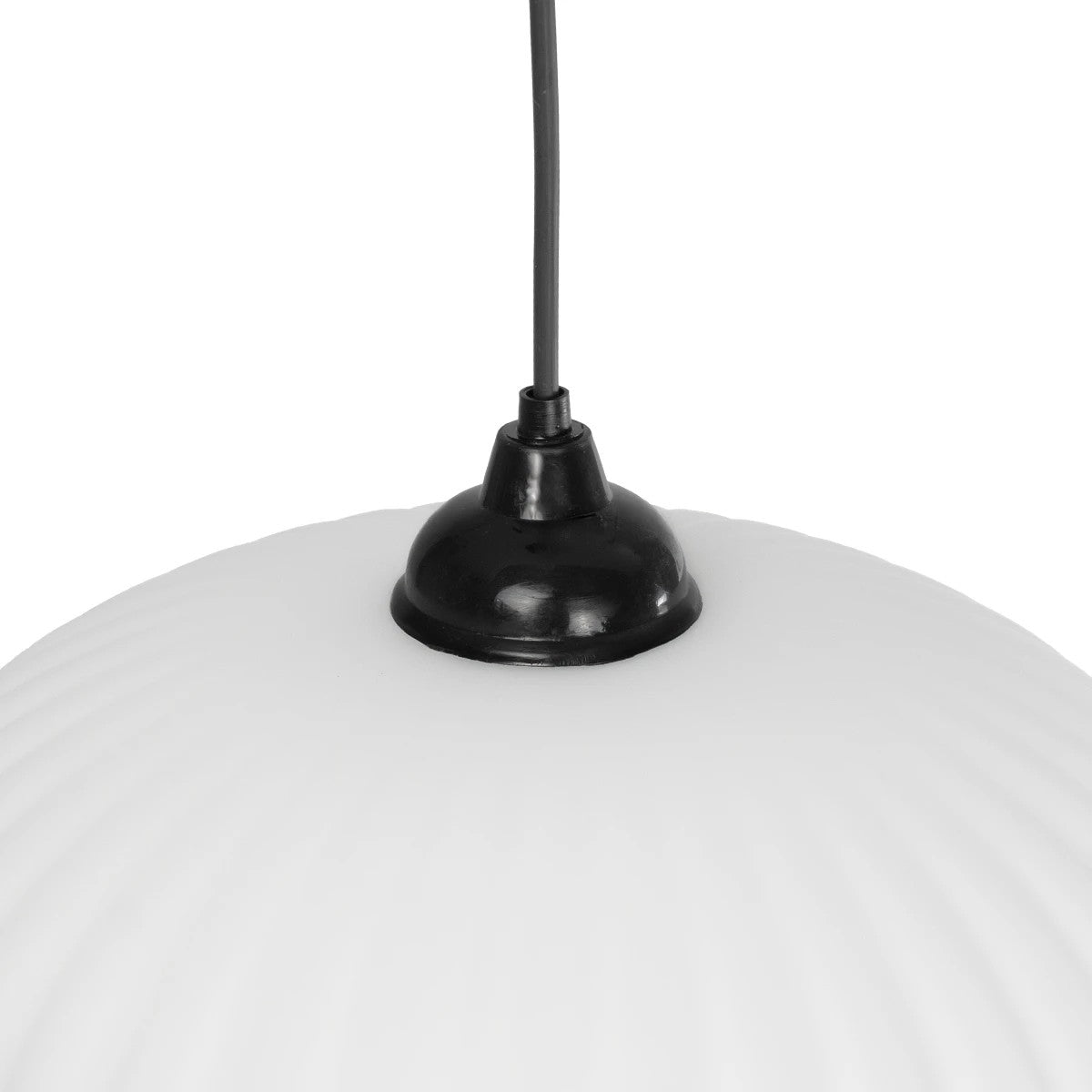 PERA 206-0011 Μοντέρνο Κρεμαστό Φωτιστικό Οροφής με Ντουί 1 x E27 AC 220-240V IP20 - Λευκό - Μ30 x Π30 x Υ22