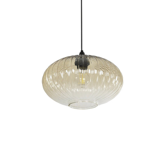 PERA 206-0012 Μοντέρνο Κρεμαστό Φωτιστικό Οροφής με Ντουί 1 x E27 AC 220-240V IP20 - Mελί - Μ30 x Π30 x Υ22