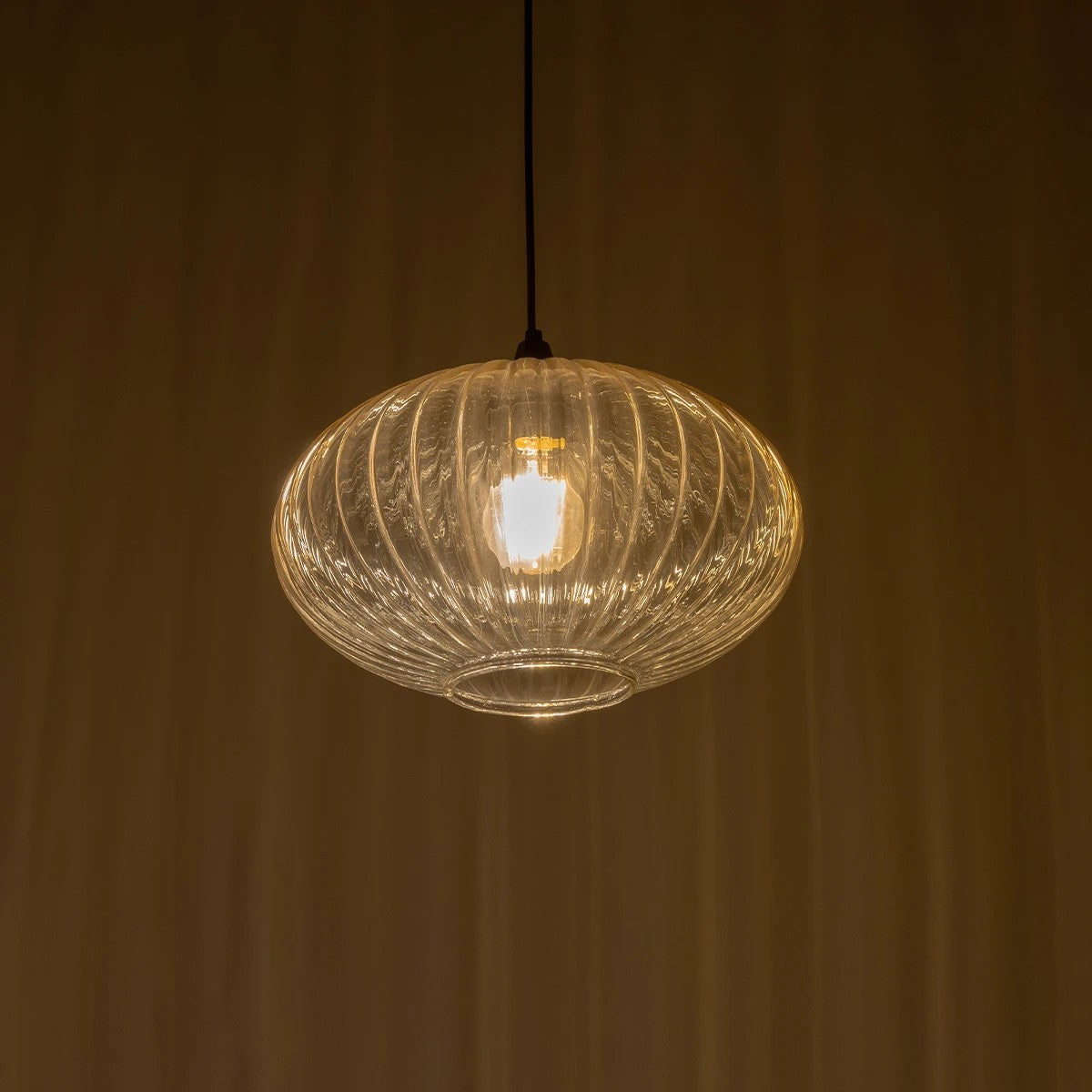 PERA 206-0012 Μοντέρνο Κρεμαστό Φωτιστικό Οροφής με Ντουί 1 x E27 AC 220-240V IP20 - Mελί - Μ30 x Π30 x Υ22