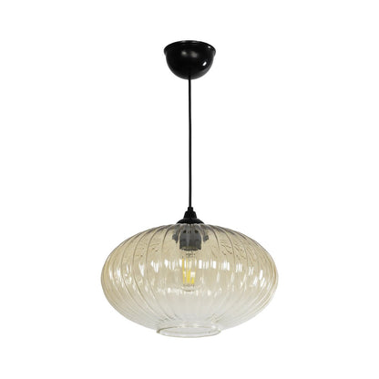 PERA 206-0012 Μοντέρνο Κρεμαστό Φωτιστικό Οροφής με Ντουί 1 x E27 AC 220-240V IP20 - Mελί - Μ30 x Π30 x Υ22