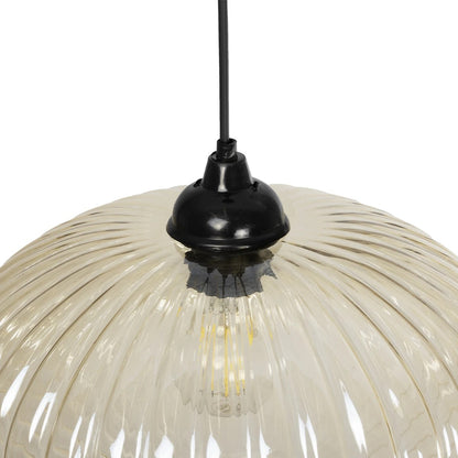 PERA 206-0012 Μοντέρνο Κρεμαστό Φωτιστικό Οροφής με Ντουί 1 x E27 AC 220-240V IP20 - Mελί - Μ30 x Π30 x Υ22