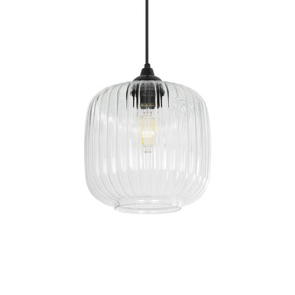 MELONI 206-0013 Μοντέρνο Κρεμαστό Φωτιστικό Οροφής με Ντουί 1 x E27 AC 220-240V IP20 - Διάφανο - Μ20 x Π20 x Υ24