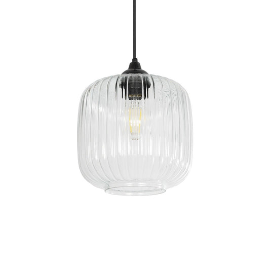 MELONI 206-0013 Μοντέρνο Κρεμαστό Φωτιστικό Οροφής με Ντουί 1 x E27 AC 220-240V IP20 - Διάφανο - Μ20 x Π20 x Υ24