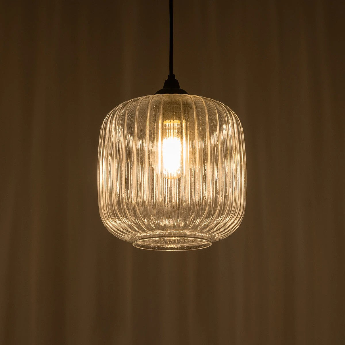 MELONI 206-0013 Μοντέρνο Κρεμαστό Φωτιστικό Οροφής με Ντουί 1 x E27 AC 220-240V IP20 - Διάφανο - Μ20 x Π20 x Υ24