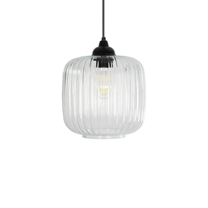 MELONI 206-0013 Μοντέρνο Κρεμαστό Φωτιστικό Οροφής με Ντουί 1 x E27 AC 220-240V IP20 - Διάφανο - Μ20 x Π20 x Υ24