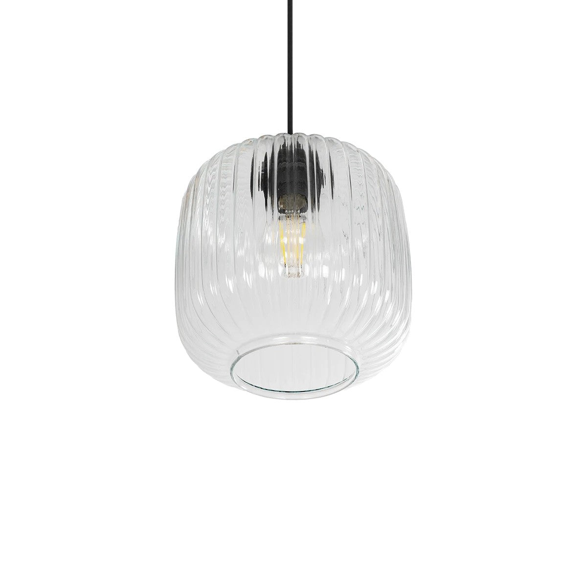 MELONI 206-0013 Μοντέρνο Κρεμαστό Φωτιστικό Οροφής με Ντουί 1 x E27 AC 220-240V IP20 - Διάφανο - Μ20 x Π20 x Υ24