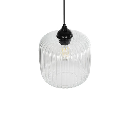 MELONI 206-0013 Μοντέρνο Κρεμαστό Φωτιστικό Οροφής με Ντουί 1 x E27 AC 220-240V IP20 - Διάφανο - Μ20 x Π20 x Υ24