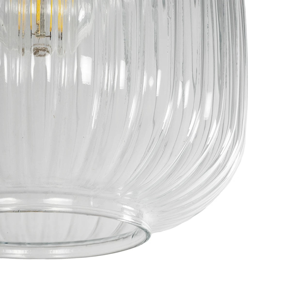 MELONI 206-0013 Μοντέρνο Κρεμαστό Φωτιστικό Οροφής με Ντουί 1 x E27 AC 220-240V IP20 - Διάφανο - Μ20 x Π20 x Υ24