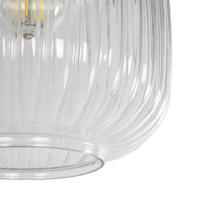 MELONI 206-0013 Μοντέρνο Κρεμαστό Φωτιστικό Οροφής με Ντουί 1 x E27 AC 220-240V IP20 - Διάφανο - Μ20 x Π20 x Υ24