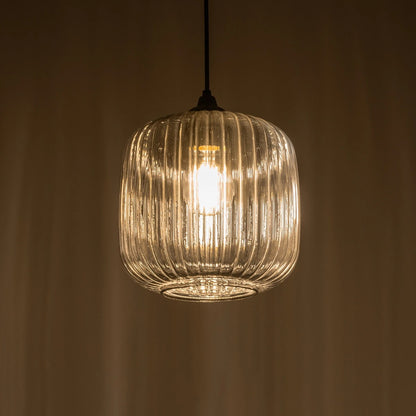 MELONI 206-0014 Μοντέρνο Κρεμαστό Φωτιστικό Οροφής με Ντουί 1 x E27 AC 220-240V IP20 - Μαύρο Φιμέ - Μ20 x Π20 x Υ24