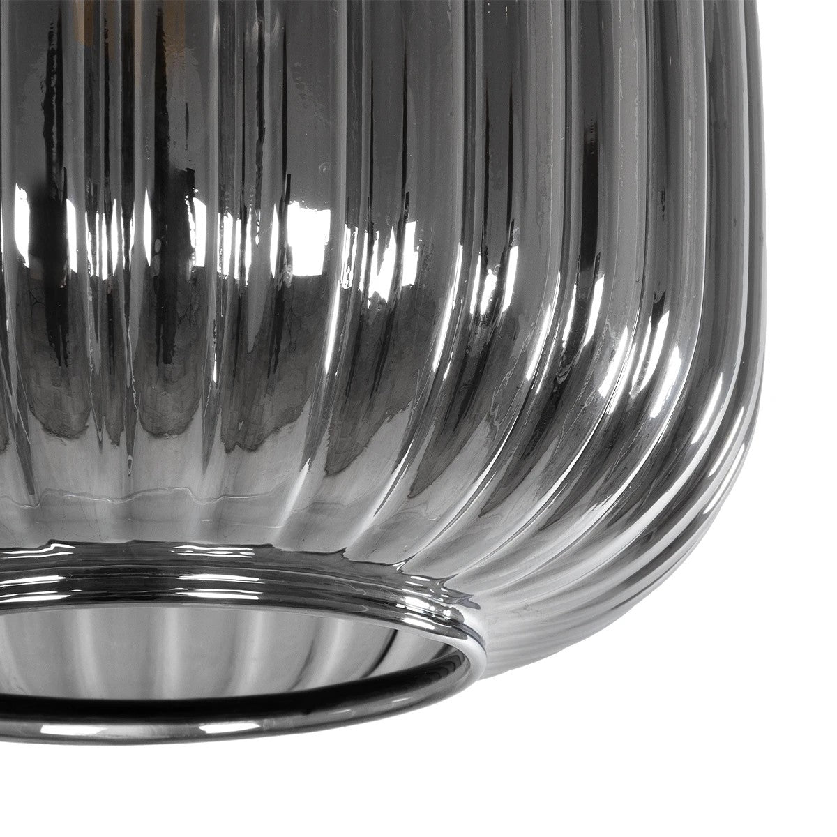 MELONI 206-0014 Μοντέρνο Κρεμαστό Φωτιστικό Οροφής με Ντουί 1 x E27 AC 220-240V IP20 - Μαύρο Φιμέ - Μ20 x Π20 x Υ24