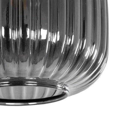 MELONI 206-0014 Μοντέρνο Κρεμαστό Φωτιστικό Οροφής με Ντουί 1 x E27 AC 220-240V IP20 - Μαύρο Φιμέ - Μ20 x Π20 x Υ24