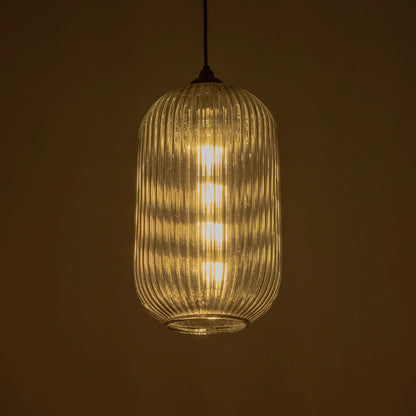 MELONI 206-0018 Μοντέρνο Κρεμαστό Φωτιστικό Οροφής με Ντουί 1 x E27 AC 220-240V IP20 - Μαύρο Φιμέ - Μ20 x Π20 x Υ38