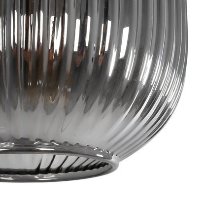 MELONI 206-0018 Μοντέρνο Κρεμαστό Φωτιστικό Οροφής με Ντουί 1 x E27 AC 220-240V IP20 - Μαύρο Φιμέ - Μ20 x Π20 x Υ38