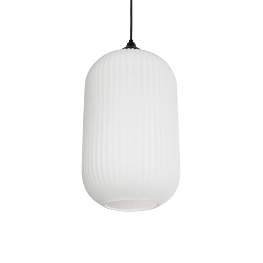 MELONI 206-0019 Μοντέρνο Κρεμαστό Φωτιστικό Οροφής με Ντουί 1 x E27 AC 220-240V IP20 - Λευκό - Μ20 x Π20 x Υ38