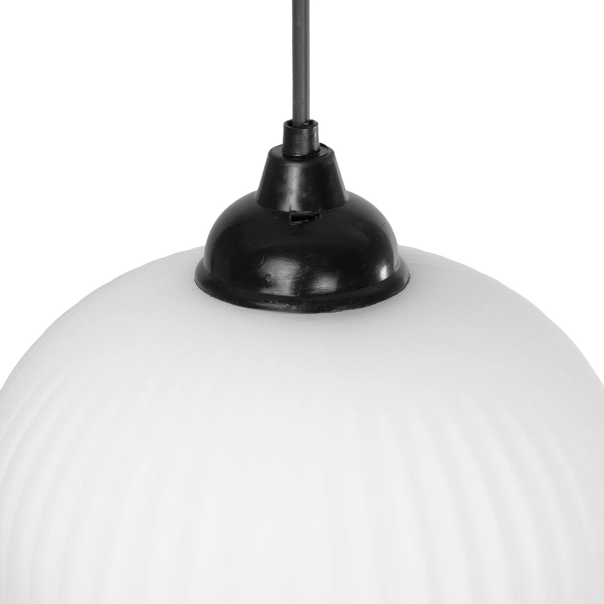 MELONI 206-0019 Μοντέρνο Κρεμαστό Φωτιστικό Οροφής με Ντουί 1 x E27 AC 220-240V IP20 - Λευκό - Μ20 x Π20 x Υ38