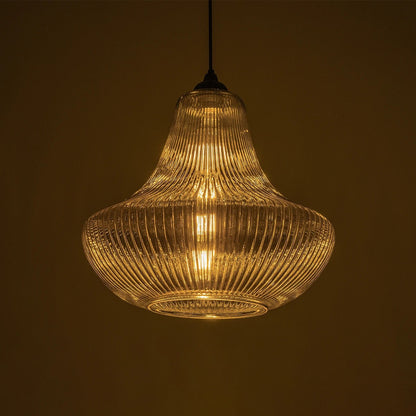 VERRE 206-0021 Μοντέρνο Κρεμαστό Φωτιστικό Οροφής με Ντουί 1 x E27 AC 220-240V IP20 - Μαύρο Φιμέ - Μ38 x Π38 x Υ34