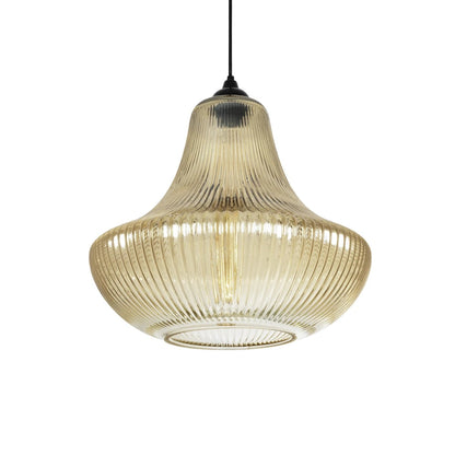 VERRE 206-0022 Μοντέρνο Κρεμαστό Φωτιστικό Οροφής με Ντουί 1 x E27 AC 220-240V IP20 - Mελί - Μ38 x Π38 x Υ34