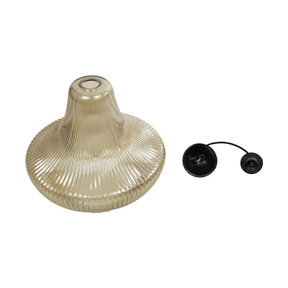 VERRE 206-0022 Μοντέρνο Κρεμαστό Φωτιστικό Οροφής με Ντουί 1 x E27 AC 220-240V IP20 - Mελί - Μ38 x Π38 x Υ34