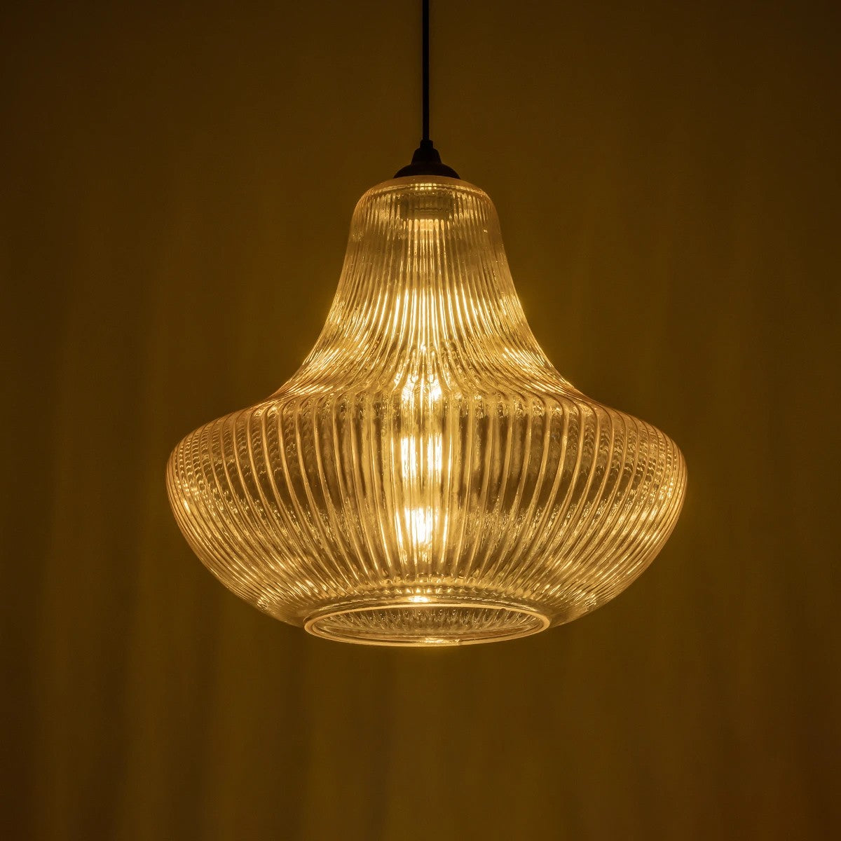 VERRE 206-0022 Μοντέρνο Κρεμαστό Φωτιστικό Οροφής με Ντουί 1 x E27 AC 220-240V IP20 - Mελί - Μ38 x Π38 x Υ34